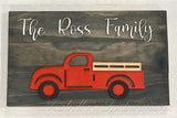 Vintage Seasonal Truck - Personalized with DIY Shapes