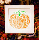 Filligree Pumpkin -- 16"x16" Wooden Sign